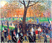 William J. Glackens, "Parade, Washington Square", 1912