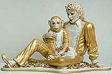 Jeff Koons's sculpture "Michael Jackson and Bubbles"