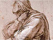 Michelangelo Buonarroti (1475-1564), "Study of a Mourning Woman"